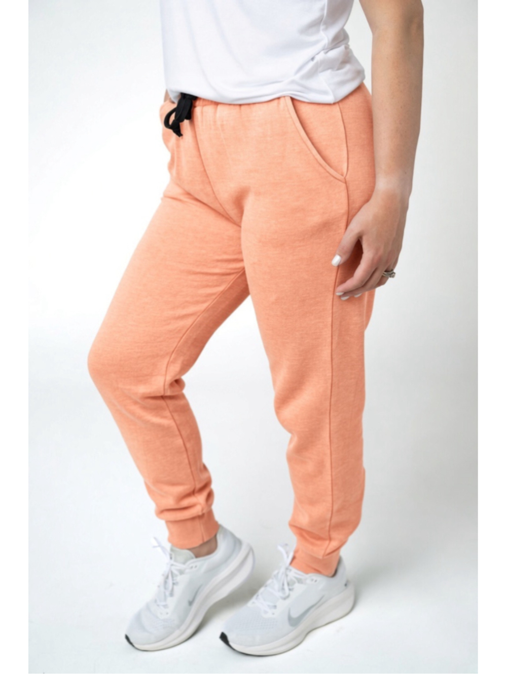 Women's Michelle Mae Jogger Pants 4X Orange Black Drawstring